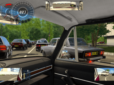 Screenshot of the application City Car Driving. Home Edition - #7