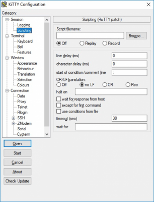 Screenshot of the application KiTTY - #3