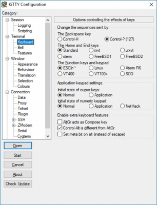 Screenshot of the application KiTTY - #5