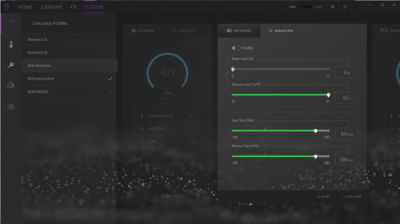 Screenshot of the application Alienware Command Center - #4