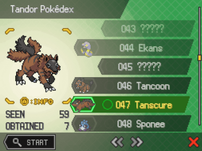 Screenshot of the application Pokemon Uranium - #1