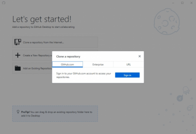 Screenshot of the application GitHub Desktop - #4