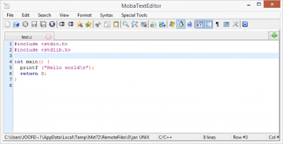 Screenshot of the application MobaXterm - #2