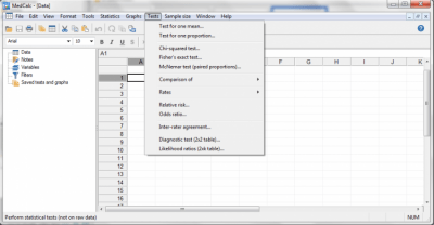 Screenshot of the application MedCalc - #5