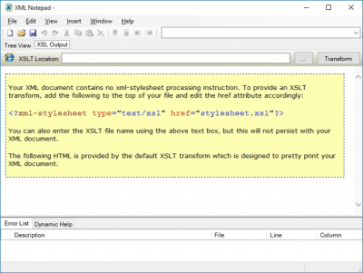 Screenshot of the application XML Notepad 2007 - #3
