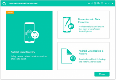 Screenshot of the application Android Data Recovery - #1