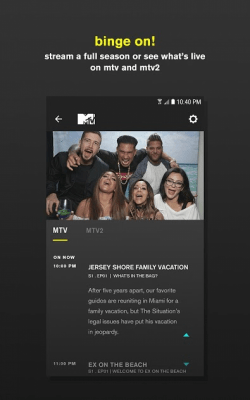 Screenshot of the application MTV - #5