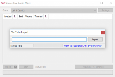 Screenshot of the application Slam - #3
