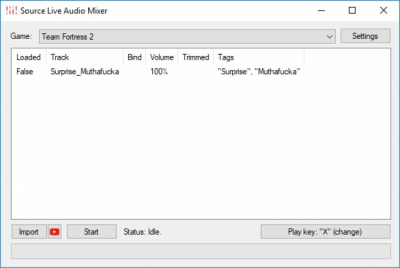Screenshot of the application Slam - #4
