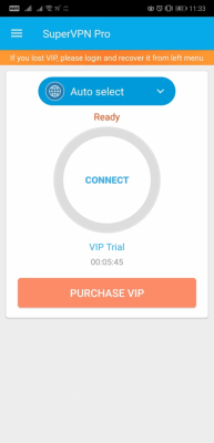 Screenshot of the application SuperVPN Pro - #3