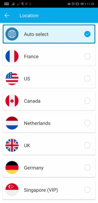 Screenshot of the application SuperVPN Pro - #5