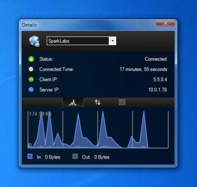Screenshot of the application Viscosity - #4