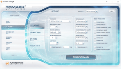 Screenshot of the application 3DMark Vantage - #2