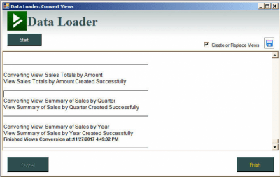 Screenshot of the application Data Loader - #2