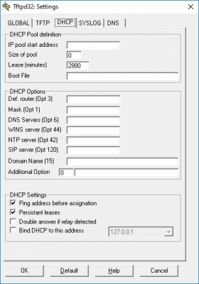 Screenshot of the application Tftpd32 - #4