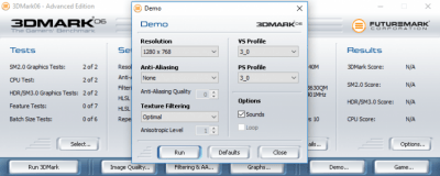 Screenshot of the application 3DMark06 - #3