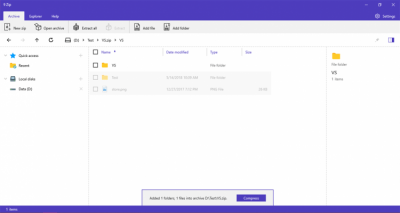 Screenshot of the application 9ZIP - #5