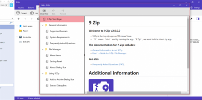 Screenshot of the application 9ZIP - #8
