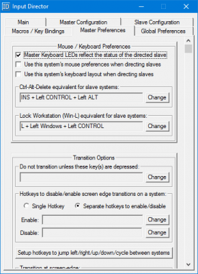 Screenshot of the application Input Director - #3