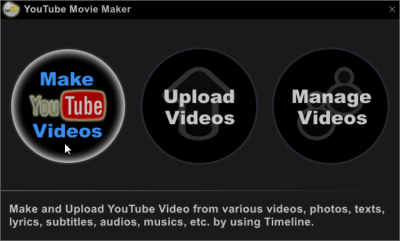 Screenshot of the application YouTube Movie Maker - #1