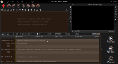 Screenshot of the application YouTube Movie Maker - #2