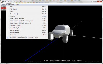 Screenshot of the application 3D Rad - #3