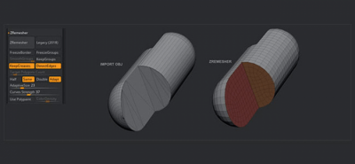 Screenshot of the application ZBrush - #1