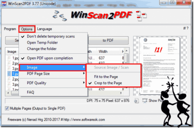 Screenshot of the application WinScan2PDF - #4