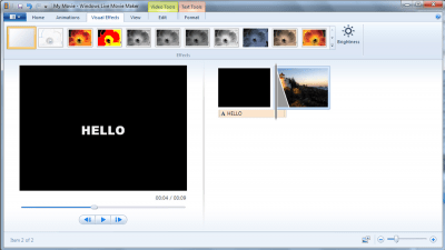 Screenshot of the application Windows Live Movie Maker - #1