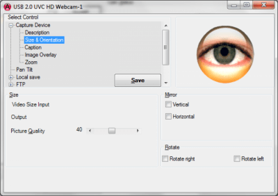 Screenshot of the application AbelCam - #3