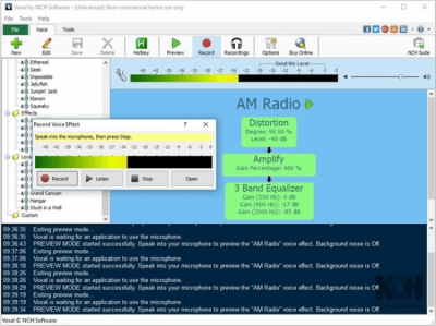 Screenshot of the application Voxal Voice Changer - #1