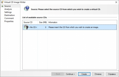 Screenshot of the application Virtual CD - #3