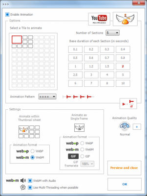 Screenshot of the application Video Thumbnails Maker - #4