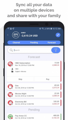 Screenshot of the application MoneyWiz 3 - Fiat and Crypto - #3