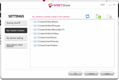 Screenshot of the application LG Smart Share - #4