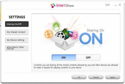 Screenshot of the application LG Smart Share - #5