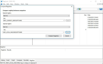Screenshot of the application RegCool - #3