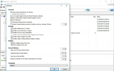Screenshot of the application RegCool - #7