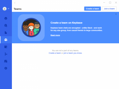 Screenshot of the application Keybase - #4