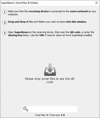 Screenshot of the application SuperBeam - #3