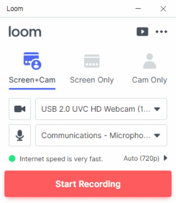 Screenshot of the application Loom - #2