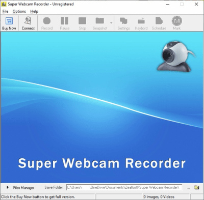 Screenshot of the application Super Webcam Recorder - #1