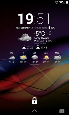 Screenshot of the application Chronus: VClouds Weather Icons - #1