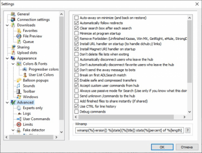 Screenshot of the application StrongDC++ - #4