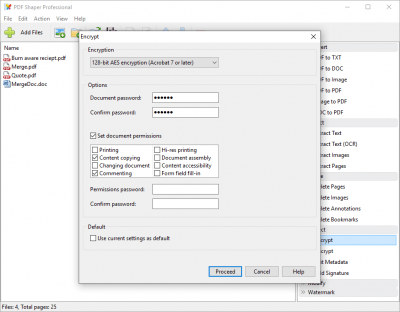 Screenshot of the application PDF Shaper Free - #3