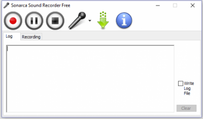 Screenshot of the application Sonarca Sound Recorder Free - #1