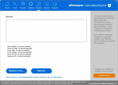 Screenshot of the application DriverUpdate - #6