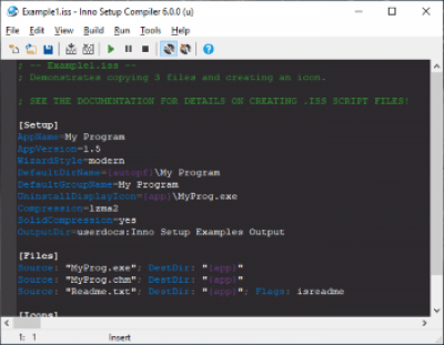 Screenshot of the application Inno Setup - #3