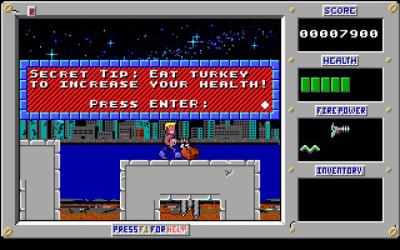 Screenshot of the application Duke Nukem 1 - #7