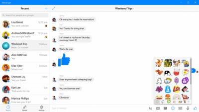 Screenshot of the application Facebook Messenger - #1